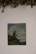 Antique Early 20th Century Oil on Board Dutch Scene