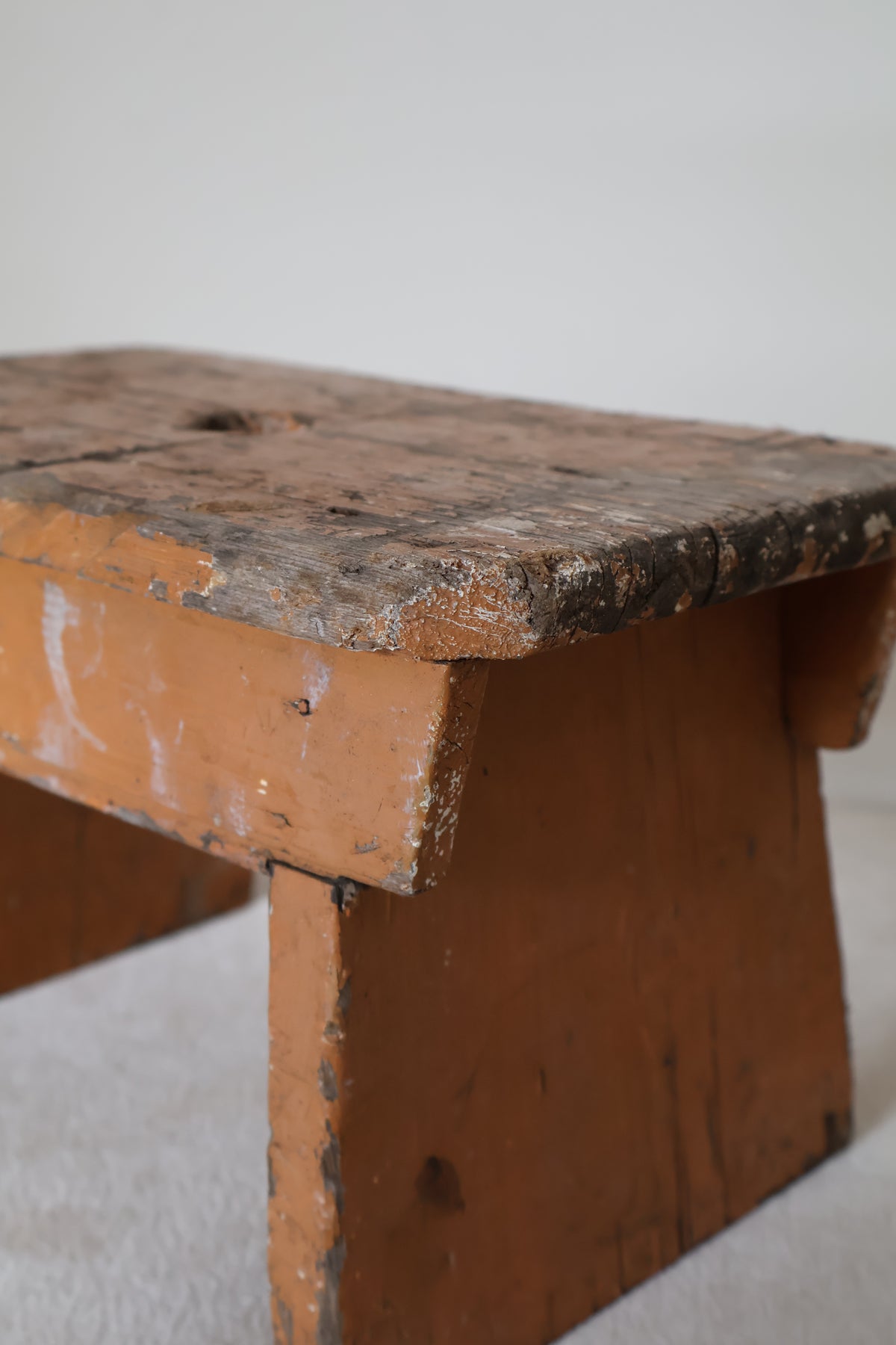 Antique Early 20th Century English Milking Stool