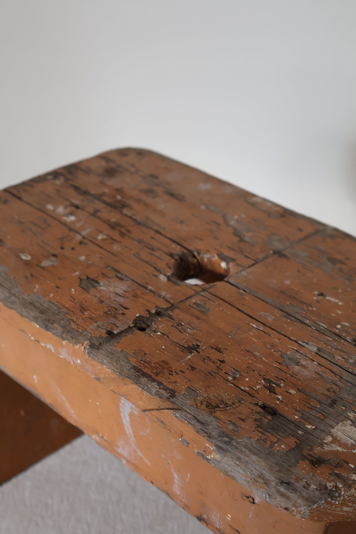 Antique Early 20th Century English Milking Stool