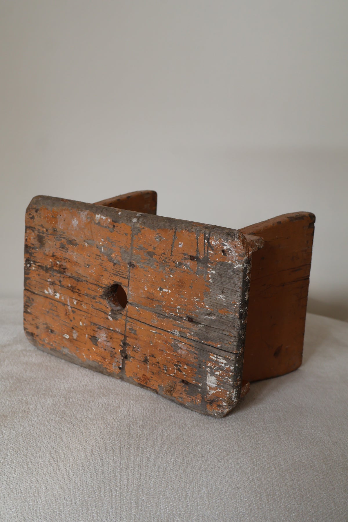 Antique Early 20th Century English Milking Stool