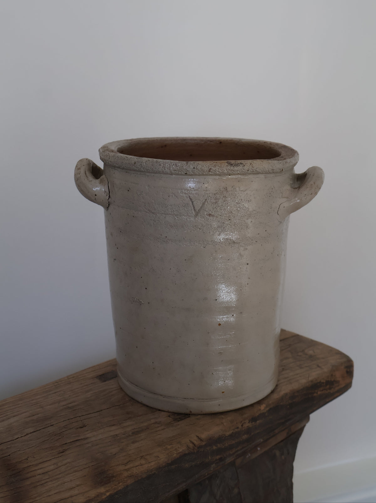 Antique French Stoneware Pot