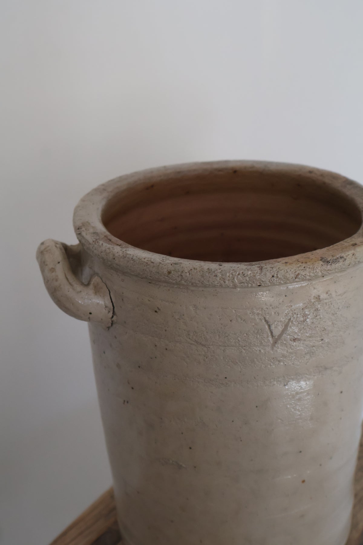 Antique French Stoneware Pot