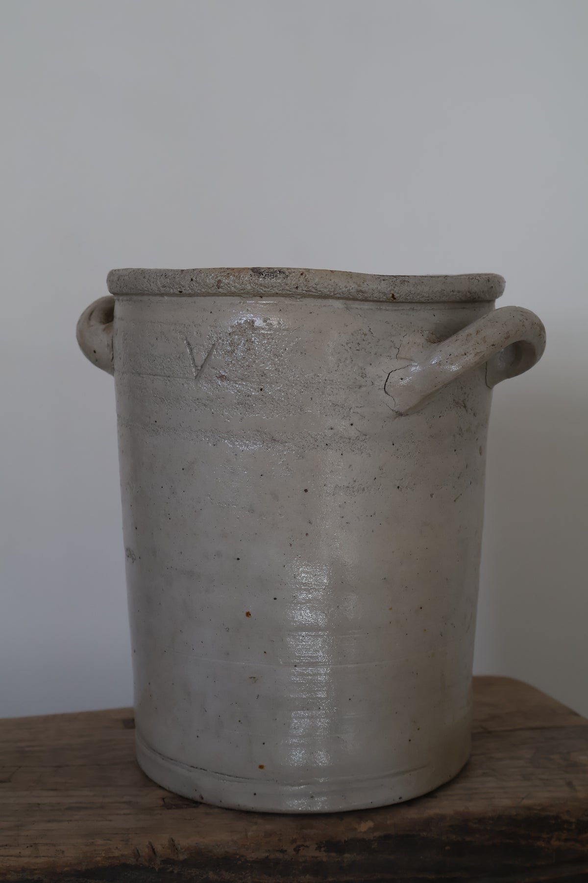 Antique French Stoneware Pot