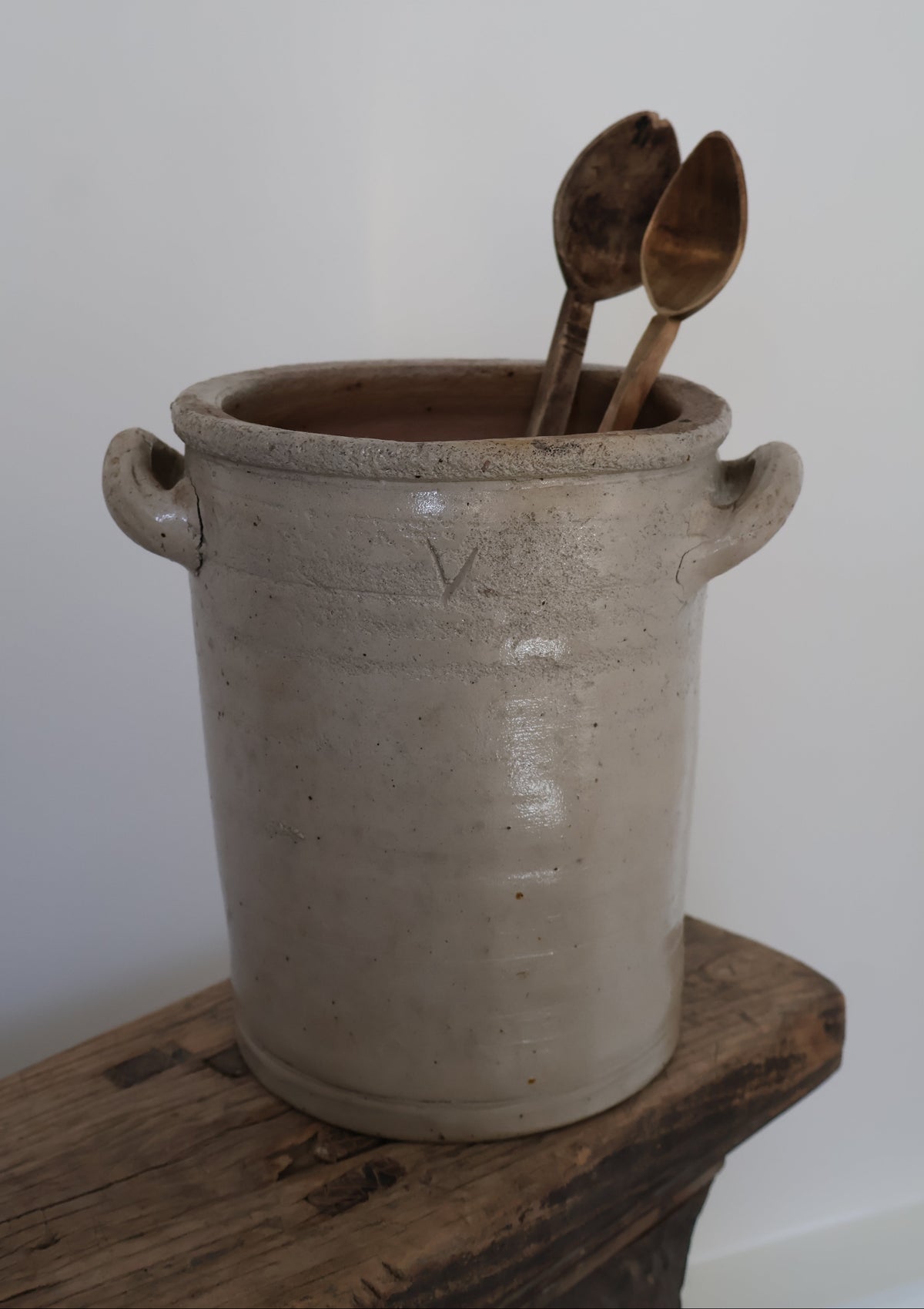 Antique French Stoneware Pot