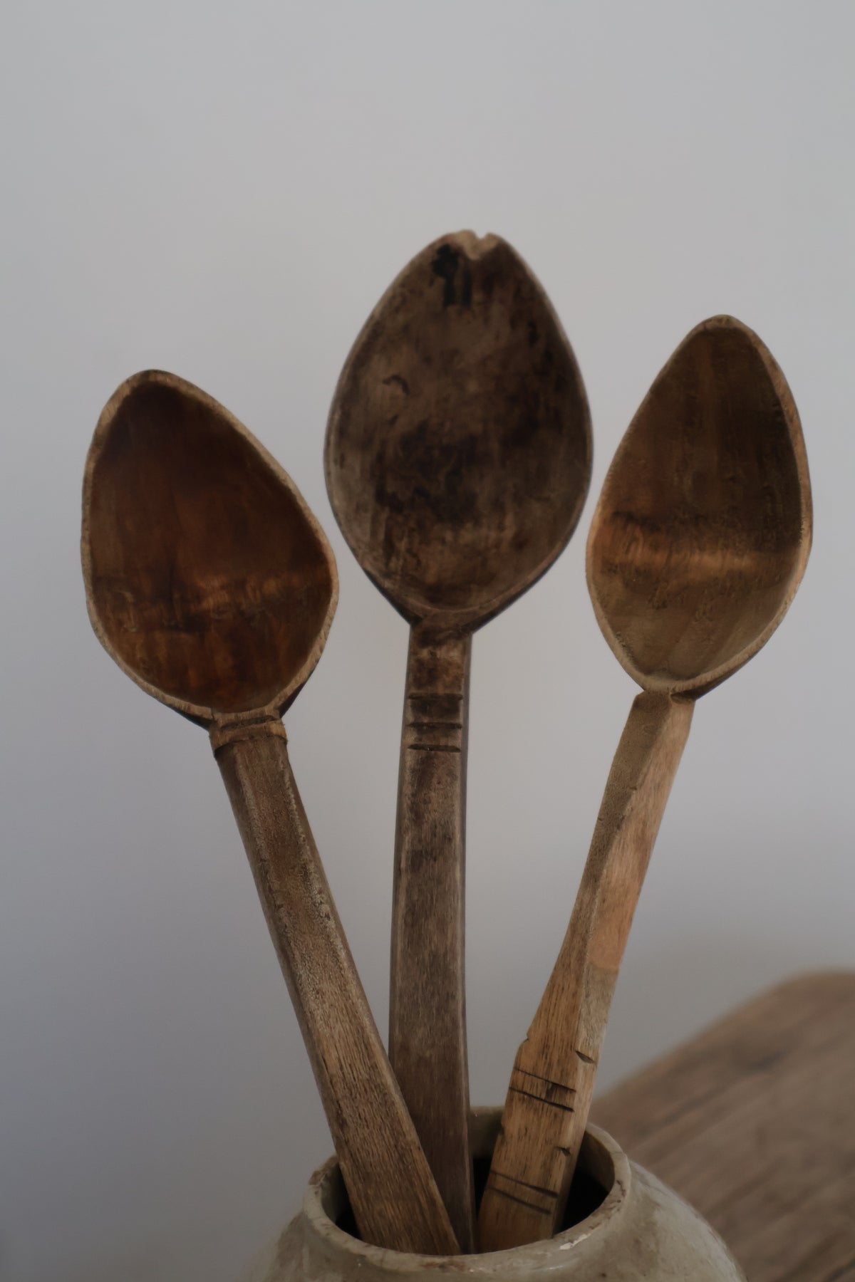 Vintage Primitive Eastern European Spoon Rack