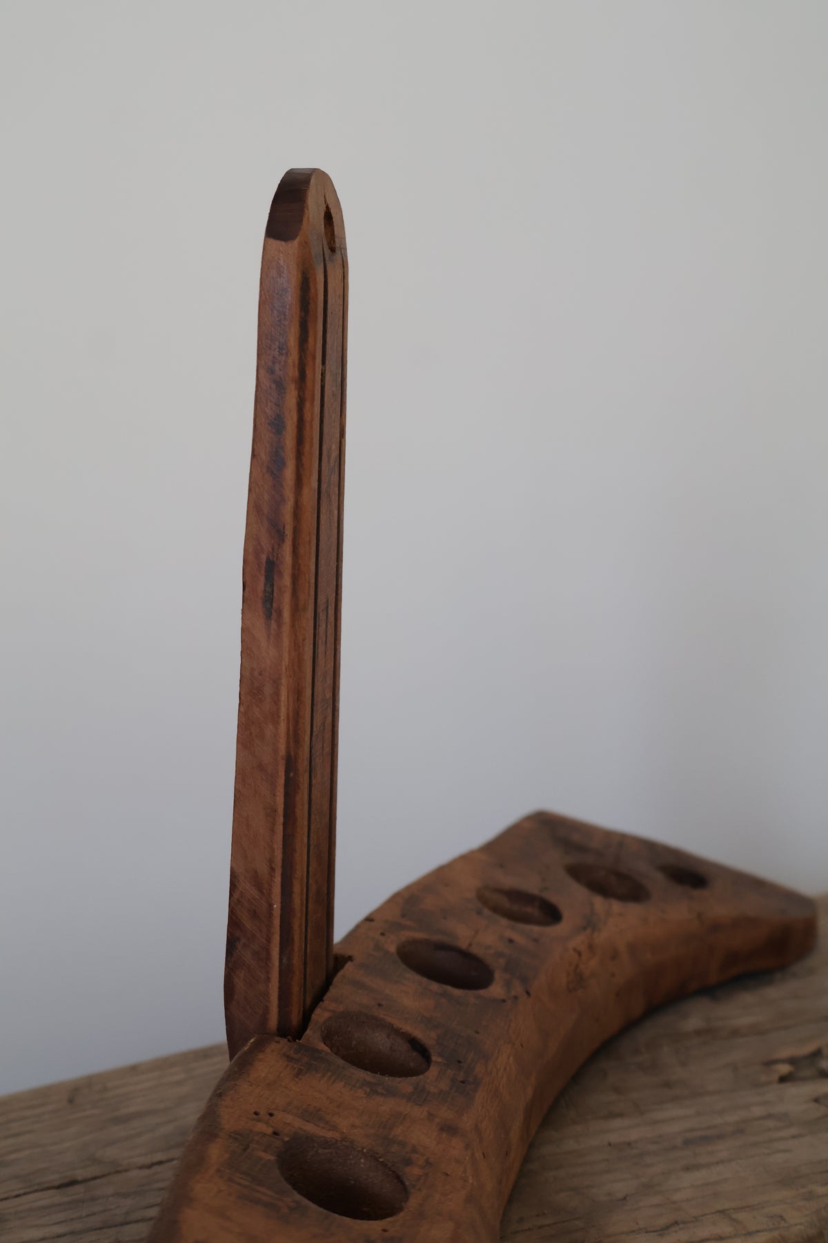 Vintage Primitive Eastern European Spoon Rack
