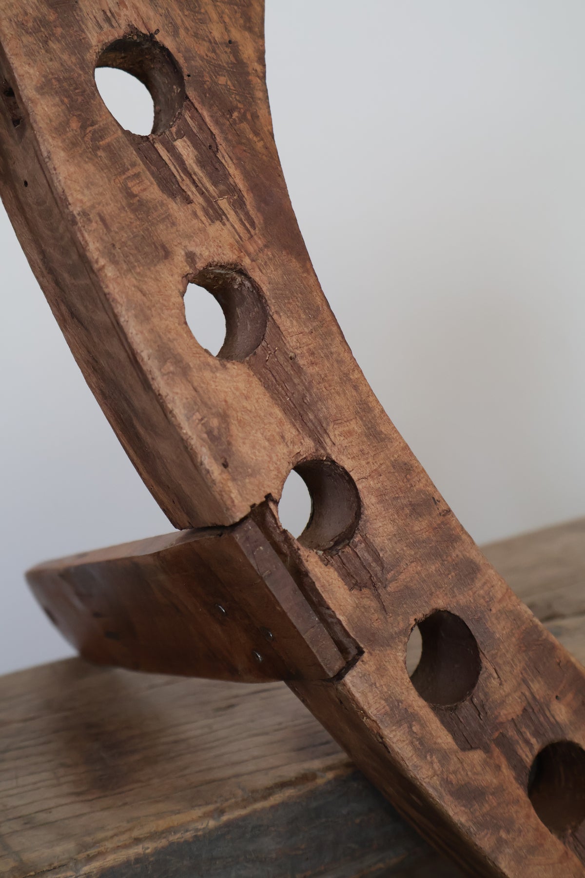 Vintage Primitive Eastern European Spoon Rack
