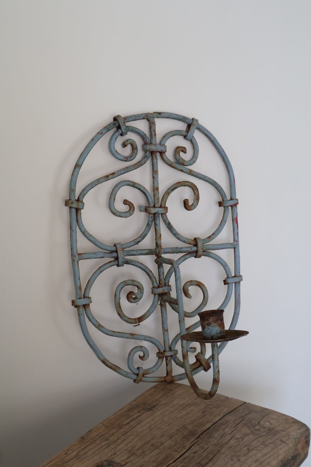 Vintage Wrought Iron French Wall Sconce