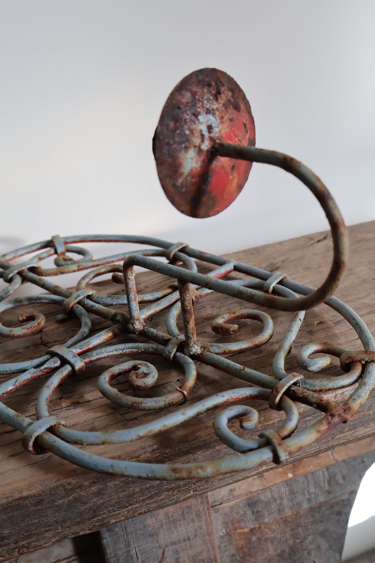 Vintage Wrought Iron French Wall Sconce