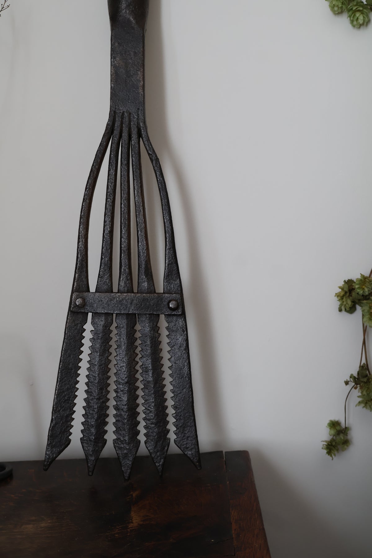 Antique Late 19th Century Wrought Iron Eel Spear