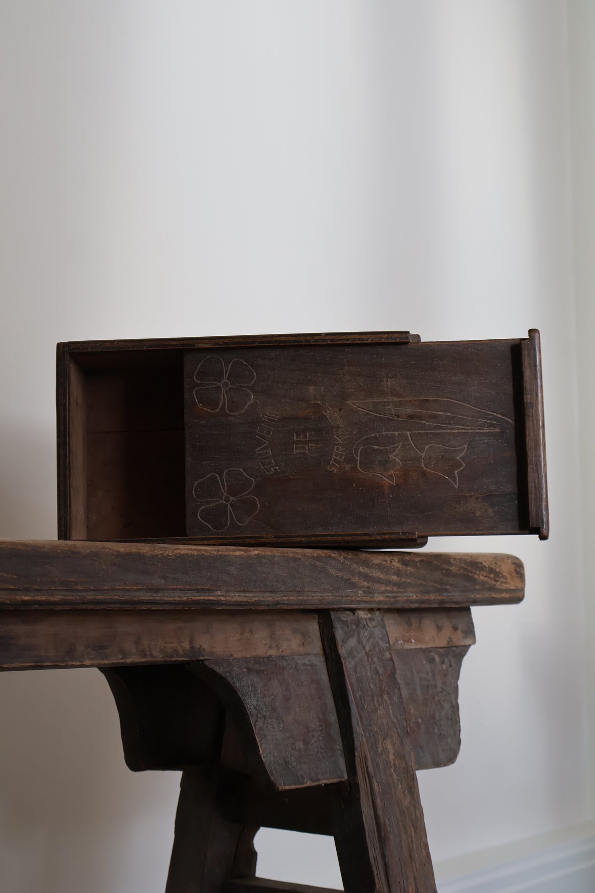 c1944 Prisoner of War Folk Art Box