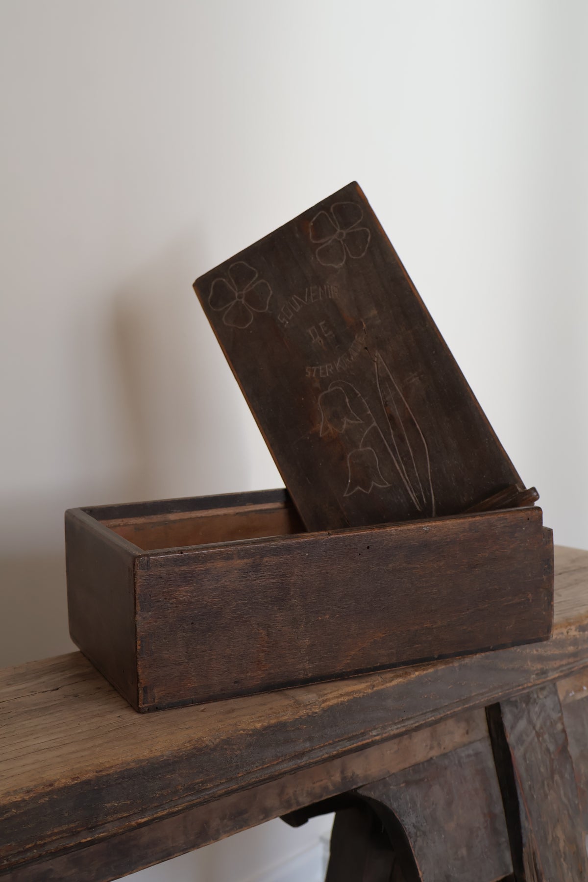 c1944 Prisoner of War Folk Art Box