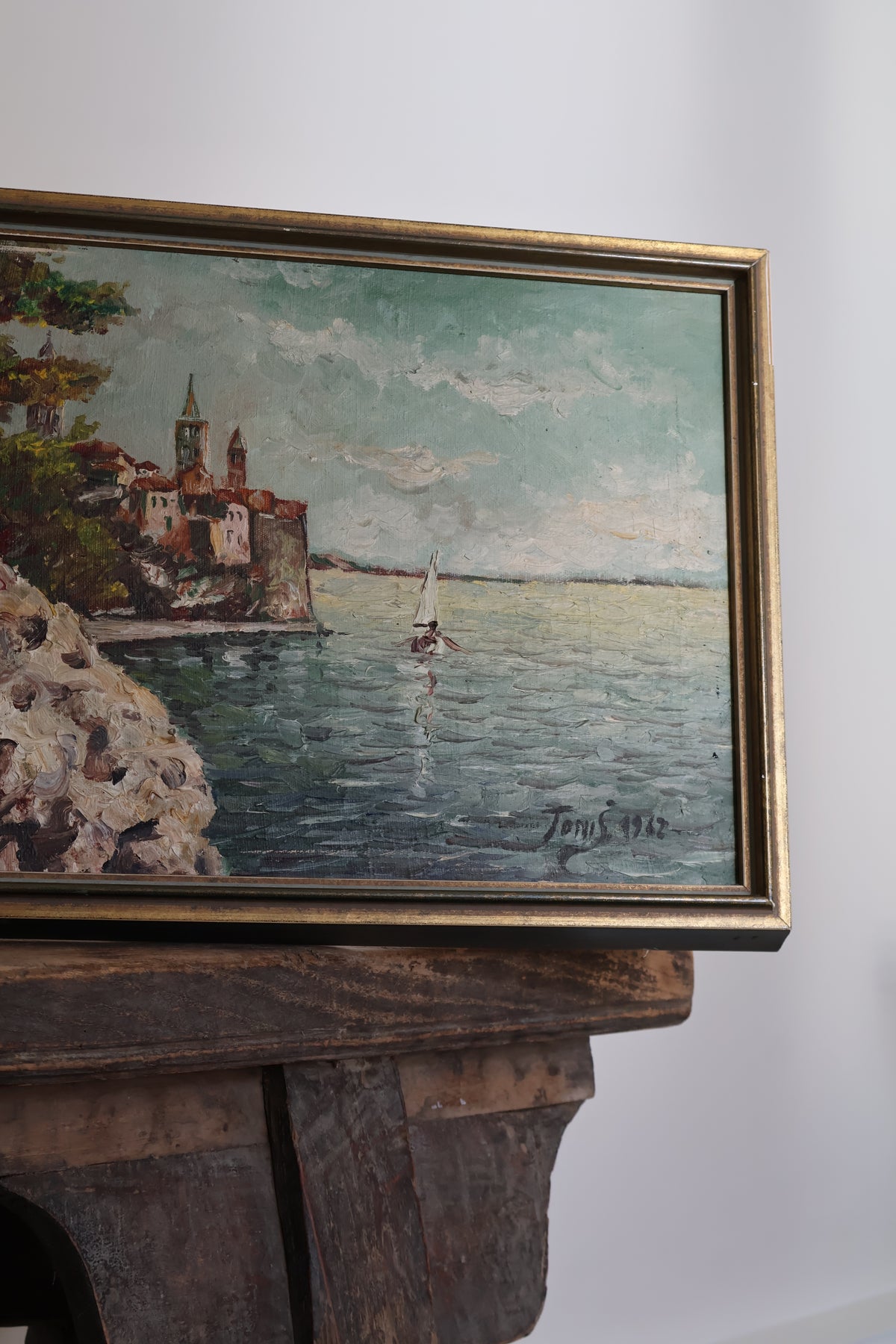 Vintage c1962 Vintage Oil on Canvas