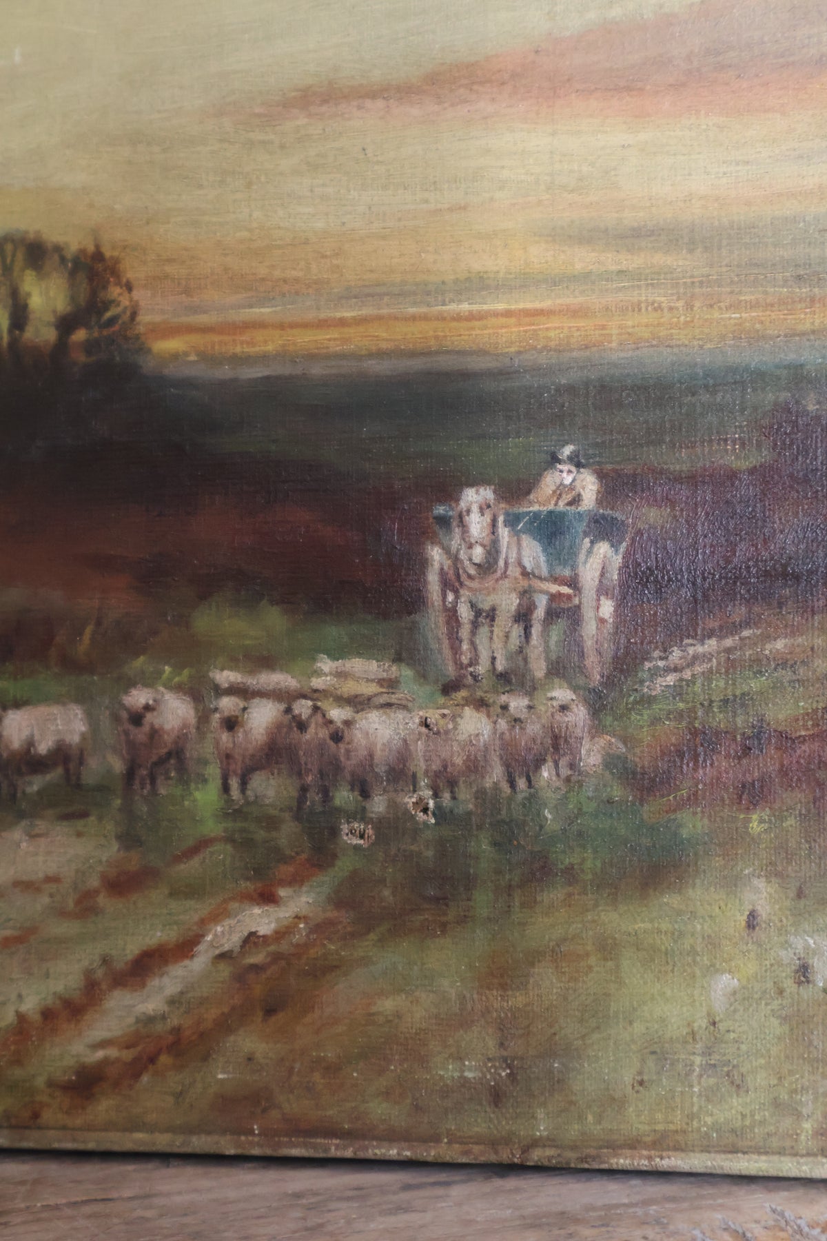 Antique Late 19th/Early 20th Century Oil on Canvas