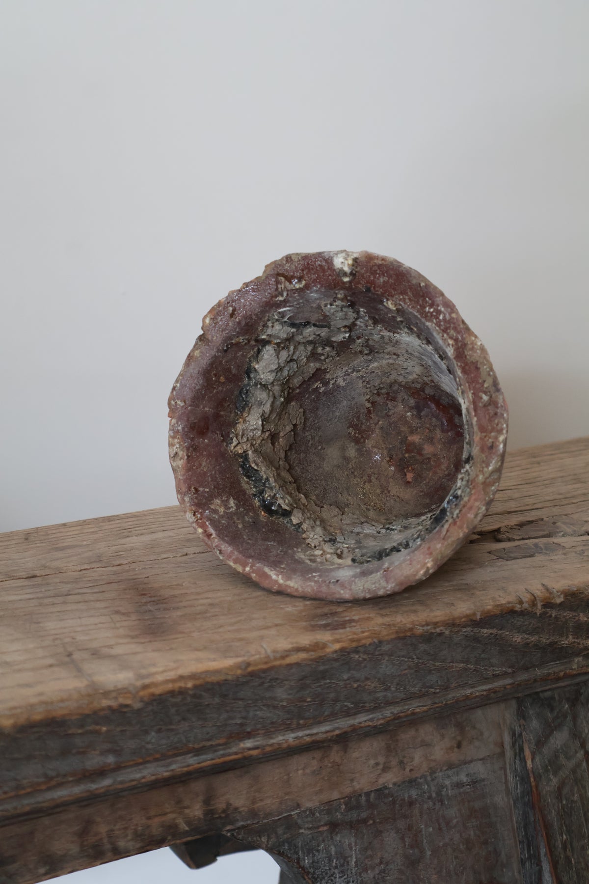 Antique French Pine Resin Pot