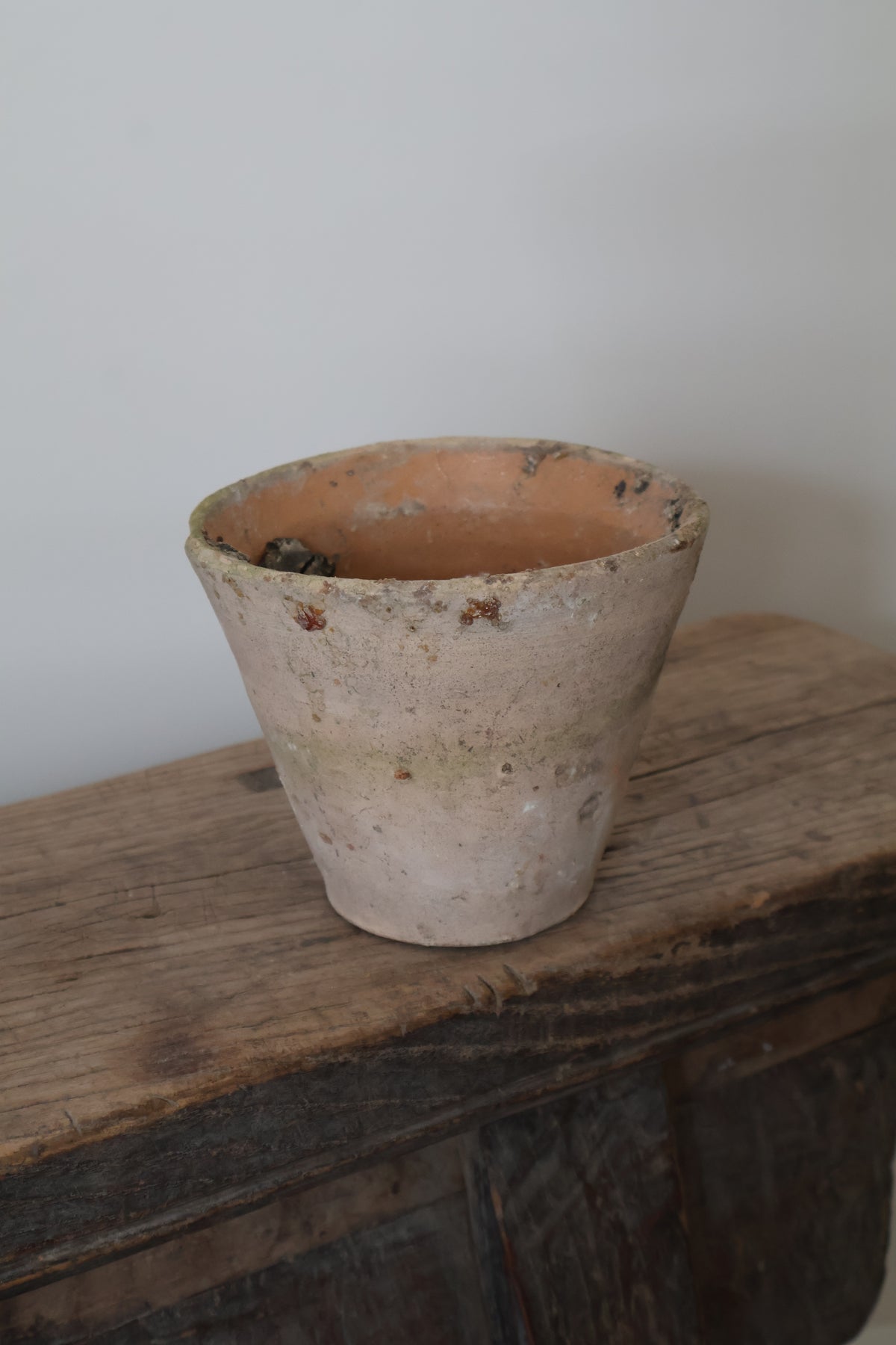 Antique French Pine Resin Pot