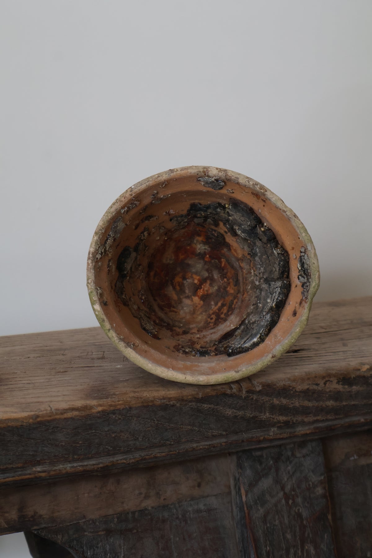 Antique French Pine Resin Pot
