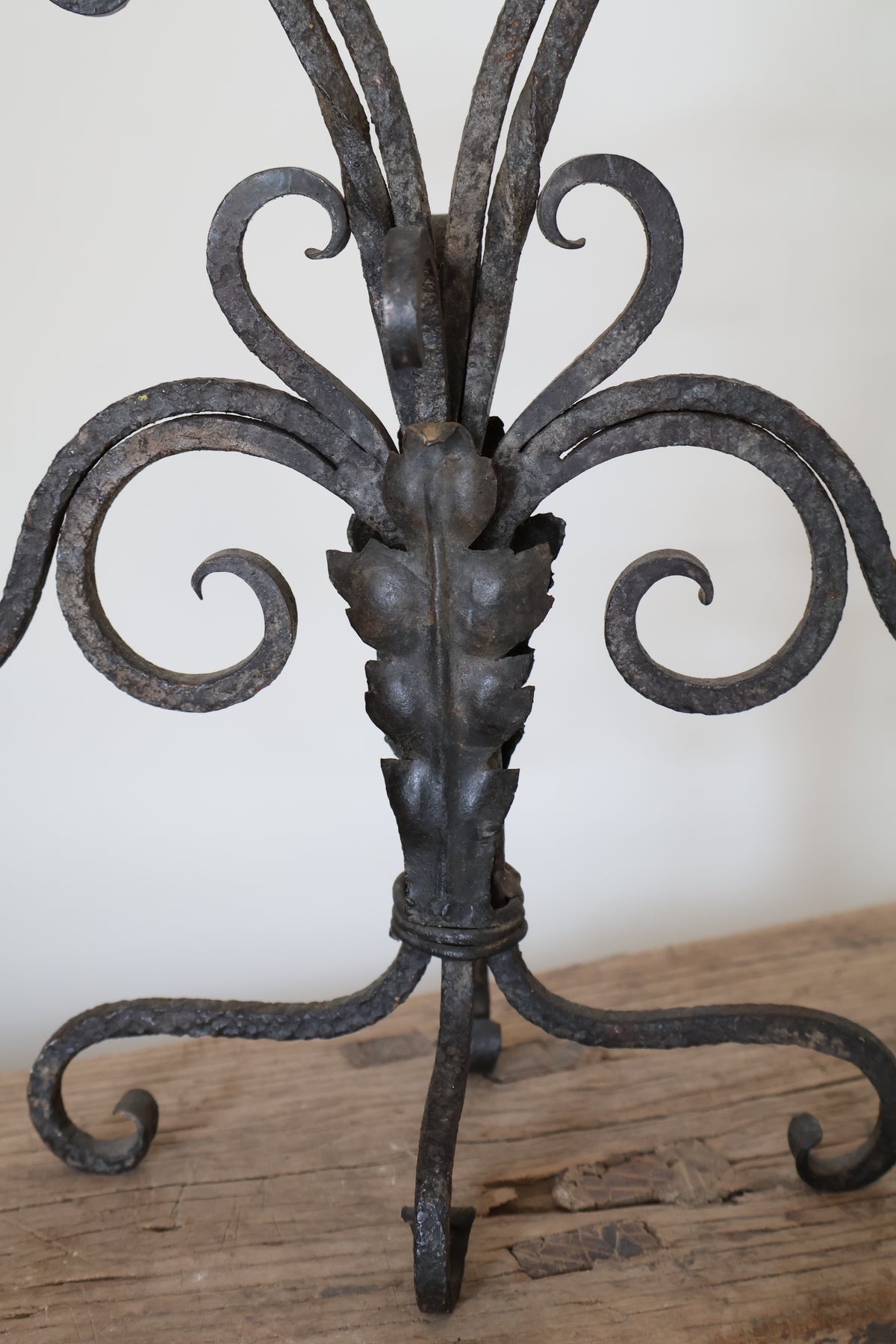 Antique French Wrought Iron Candelabra