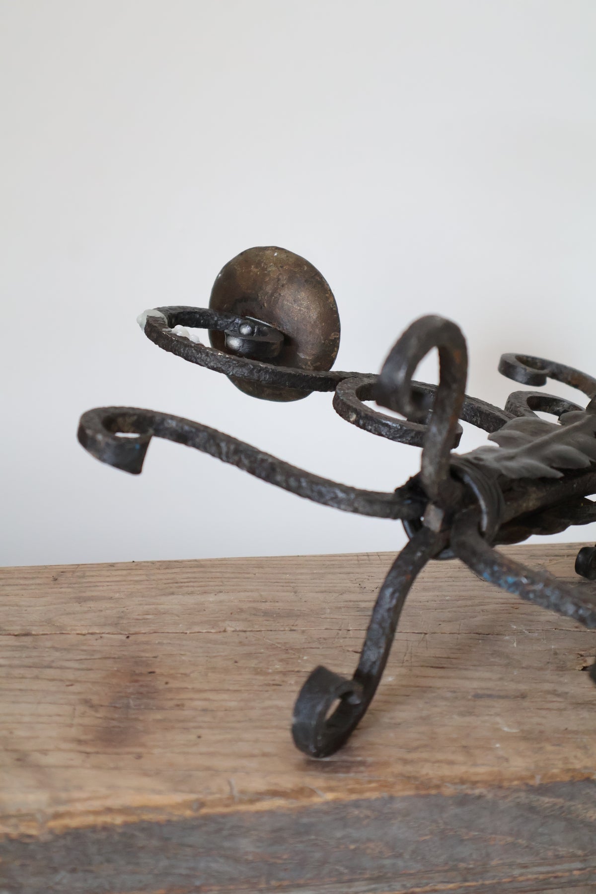 Antique French Wrought Iron Candelabra