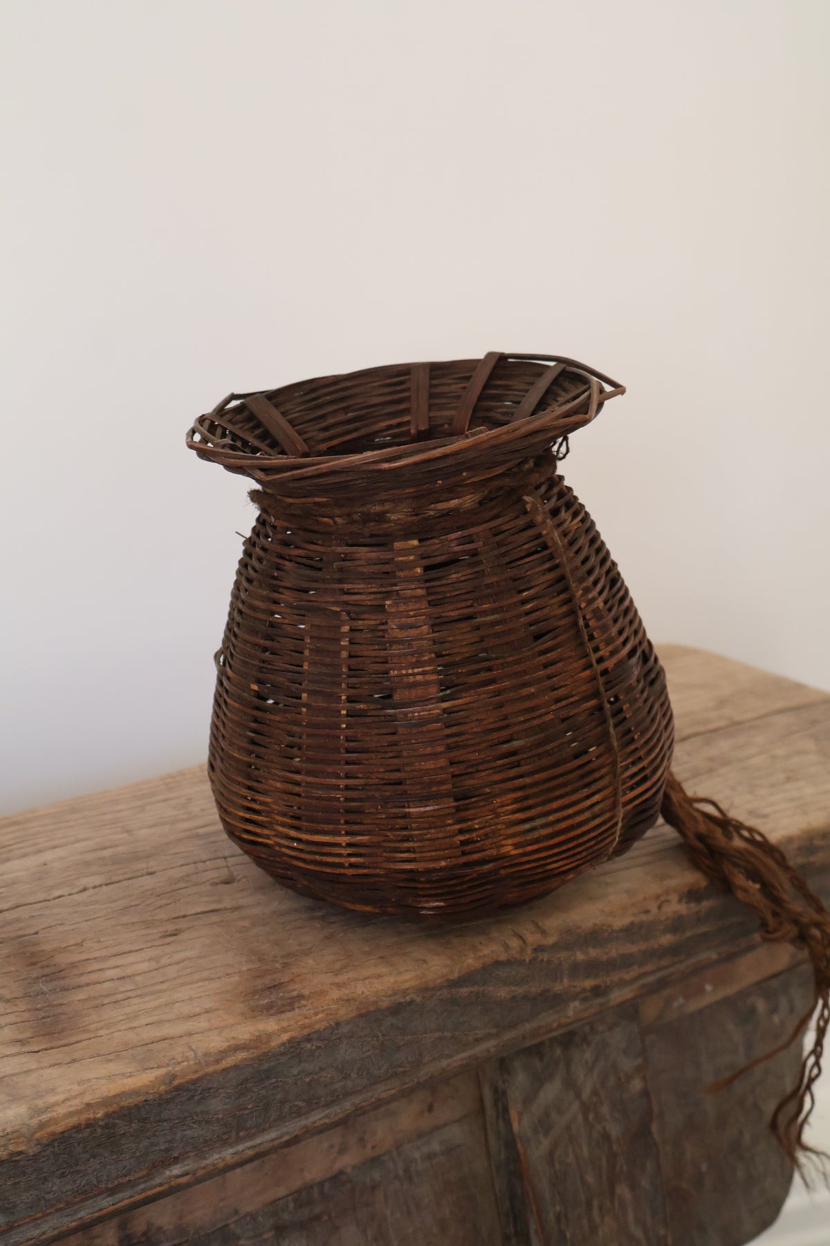 Antique Nepalese Fishing Basket