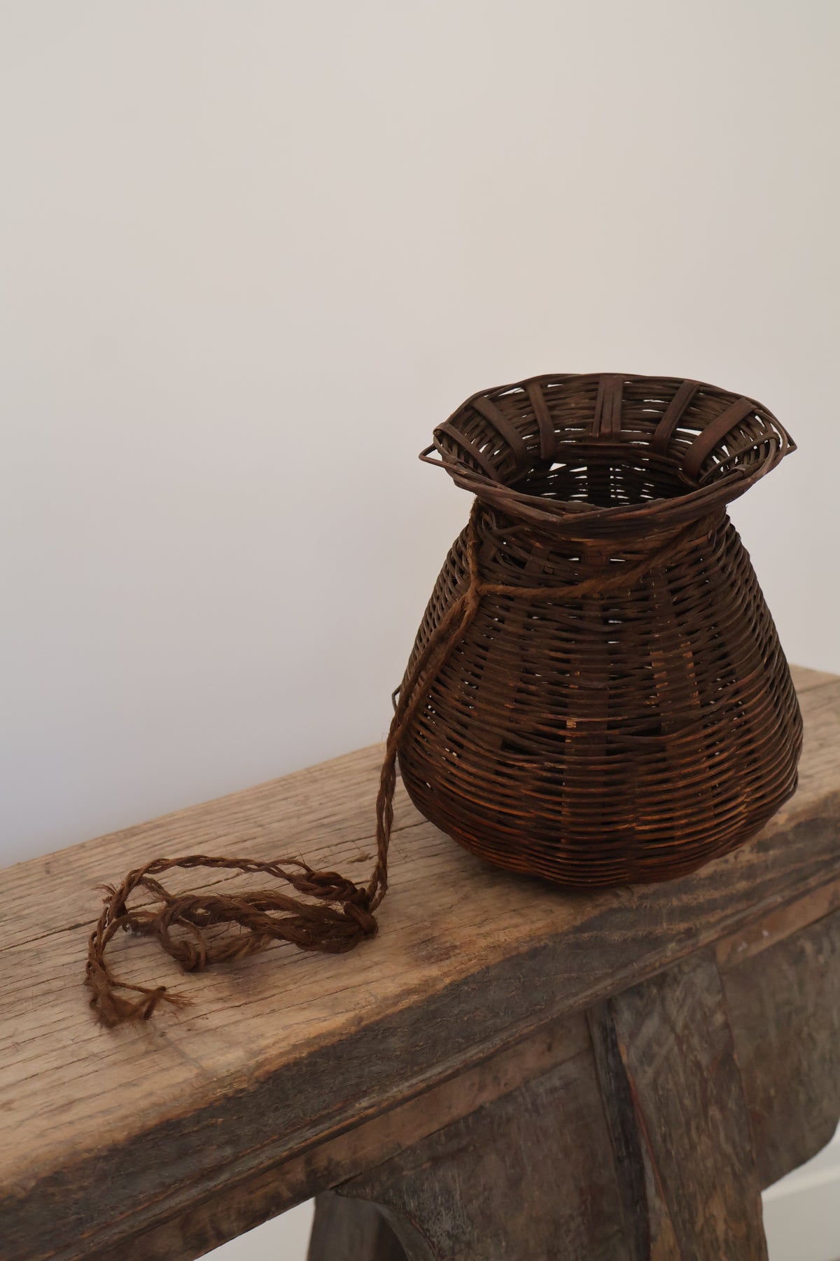 Antique Nepalese Fishing Basket