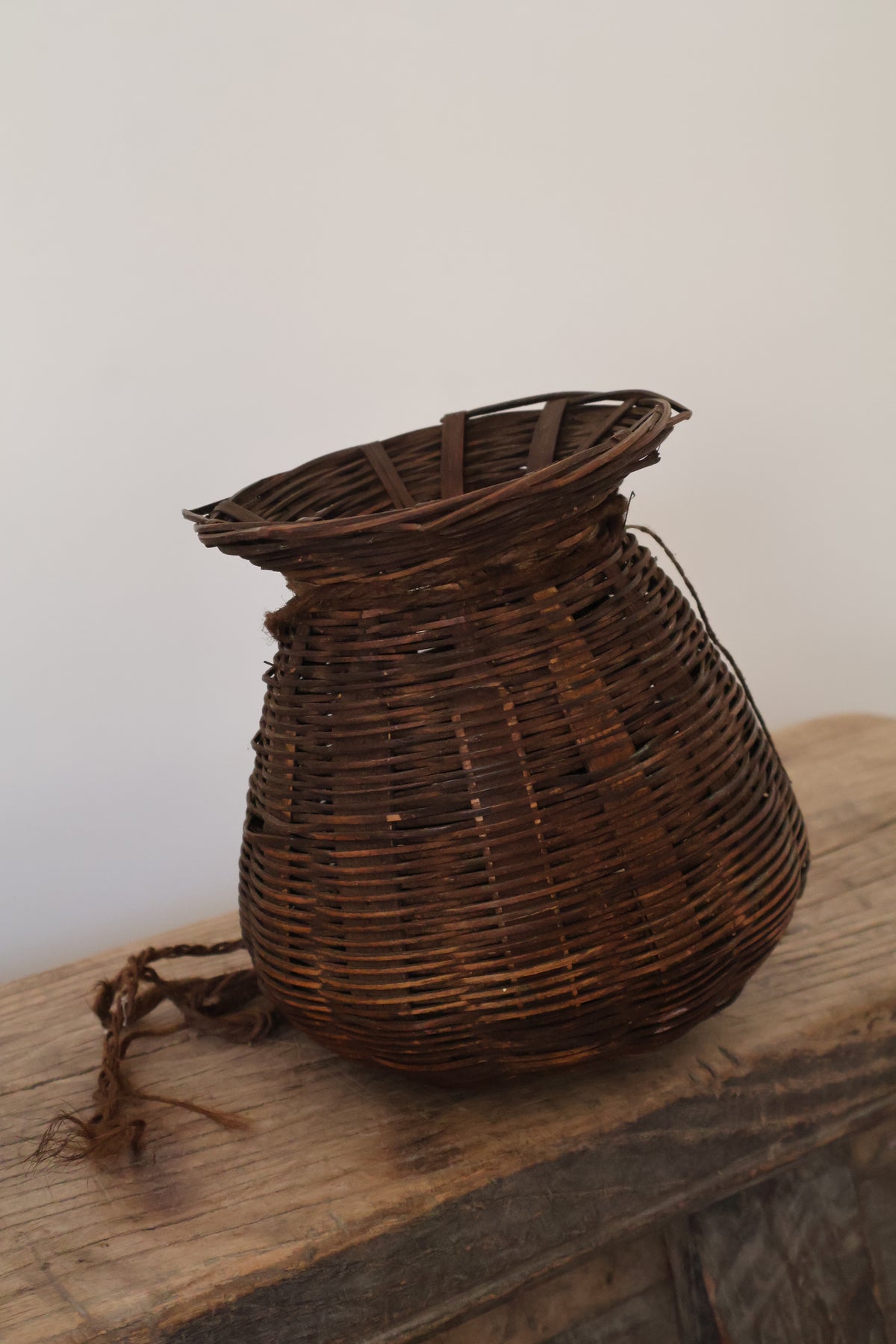 Antique Nepalese Fishing Basket